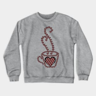 Hot Coffee Heart Smell Crewneck Sweatshirt